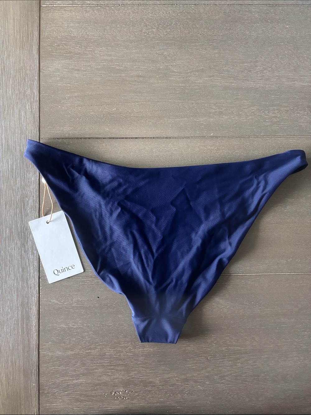 Quince Quince Italian Low-Rise Bikini Bottom in Deep Blue (1/50) - Picture 2 of 2